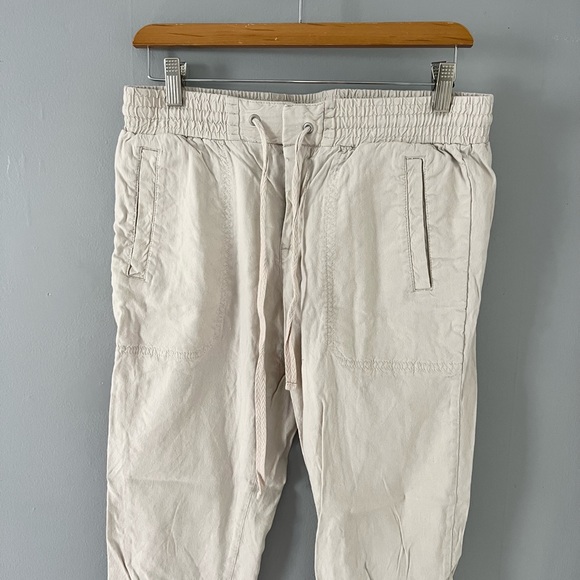 Lou & Grey Linen Pants Small Khaki - Picture 3 of 9